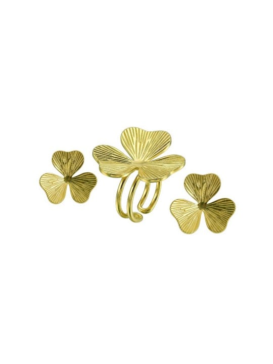 Victoria Walls Set di gioielli placcati in oro VWS260856G anello, orecchini donna