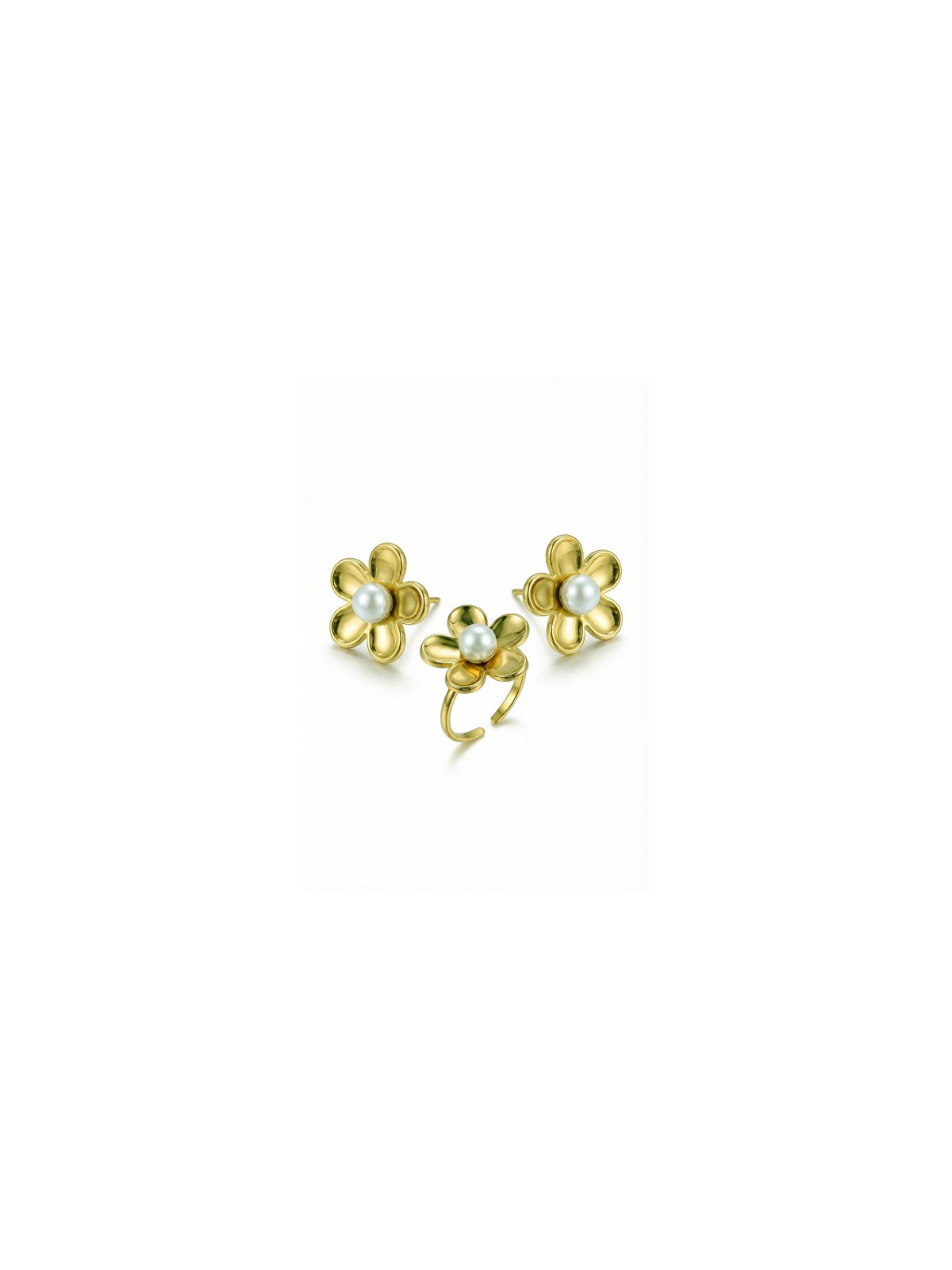 Victoria Walls Set di gioielli placcati in oro VWS260858G anello, orecchini donna