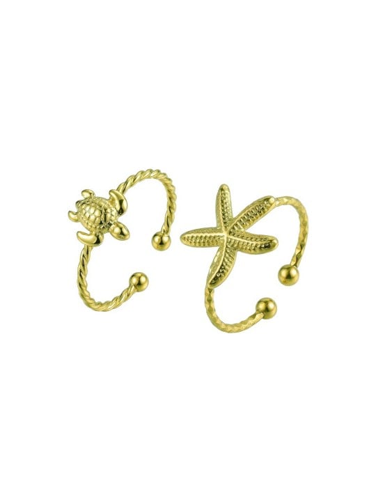 Victoria Walls Set di anelli placcati in oro VWS260859G 2 anelli donna