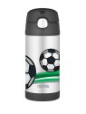 Thermos Thermos per bambini FUNtainer con cannuccia - a forma di pallone da calcio, 355 ml bambino