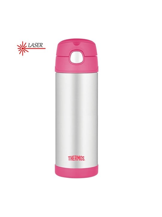 Thermos Thermos FUNtainer Baby con cannuccia - rosa 470 ml bambino