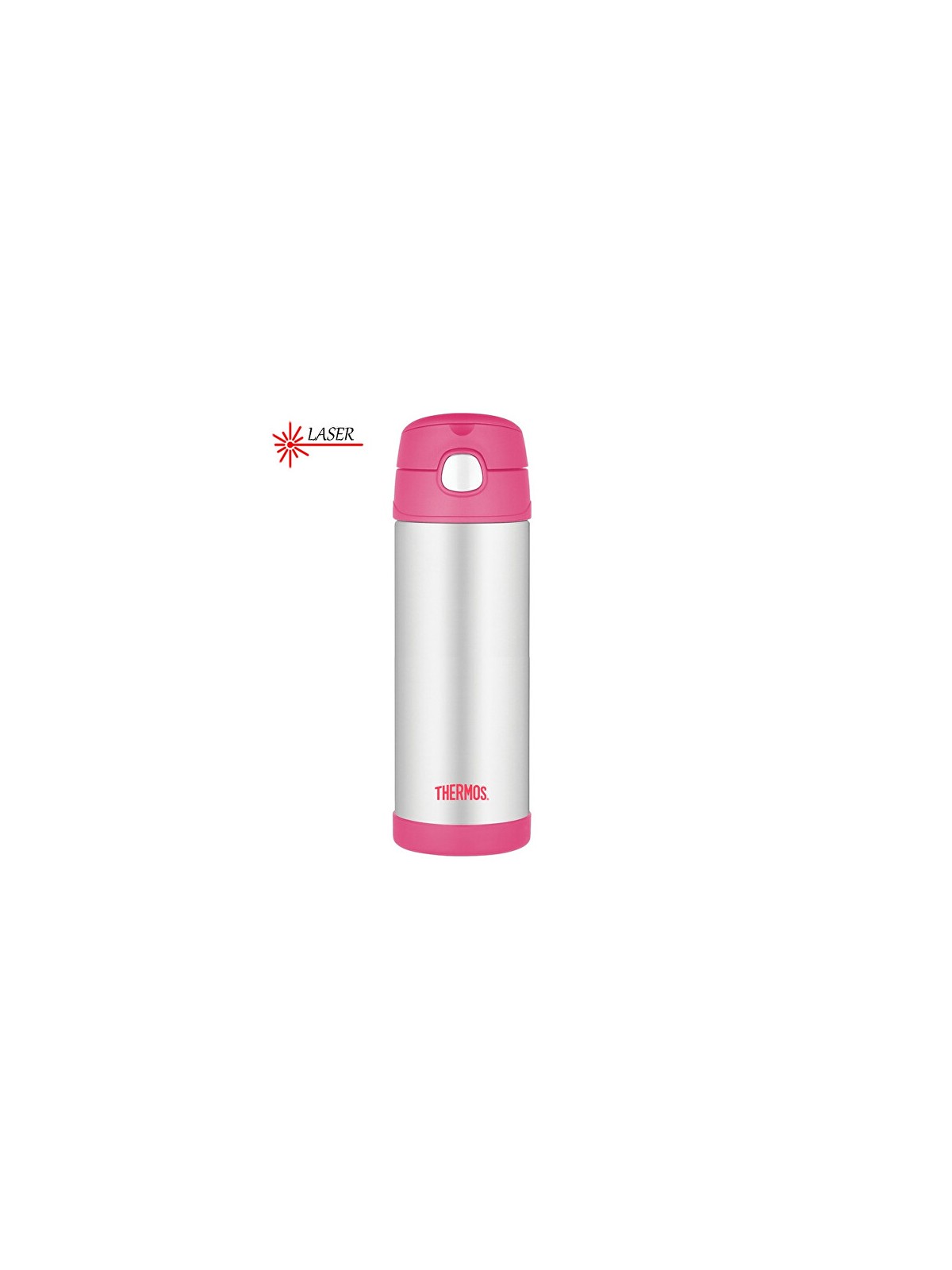 Thermos Thermos FUNtainer Baby con cannuccia - rosa 470 ml bambino