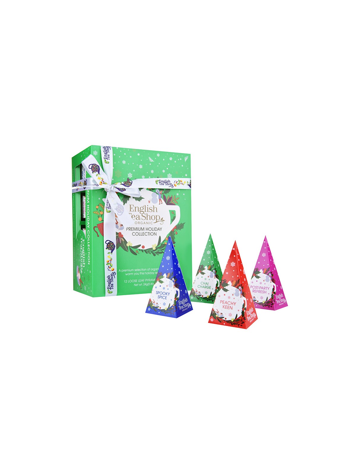 English Tea Shop Collezione regalo Natale verde BIO 12 piramidi unisex