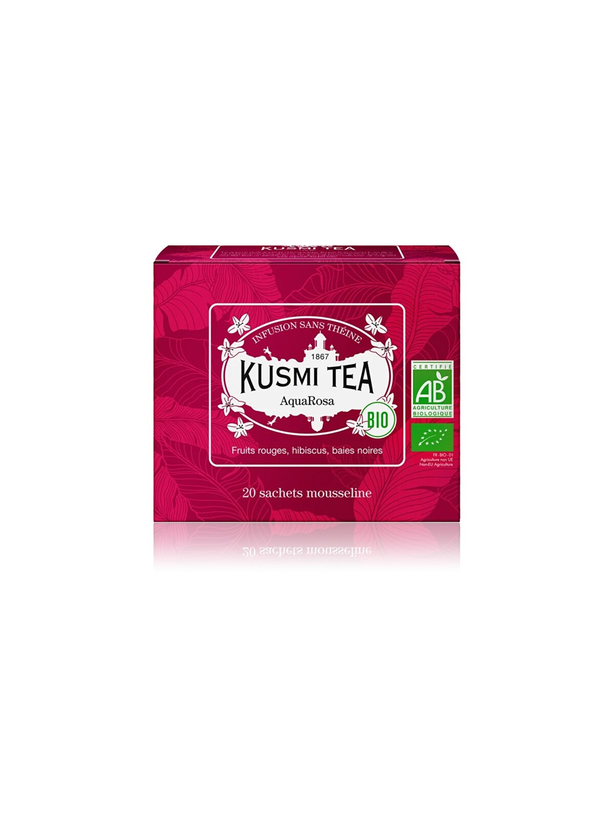 Kusmi Tea Aqua Rosa 20 sacchetti di mussola BIO 40 g unisex