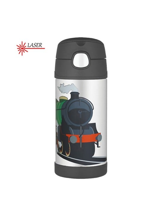 Thermos Thermos per bambini con cannuccia - treno bambino
