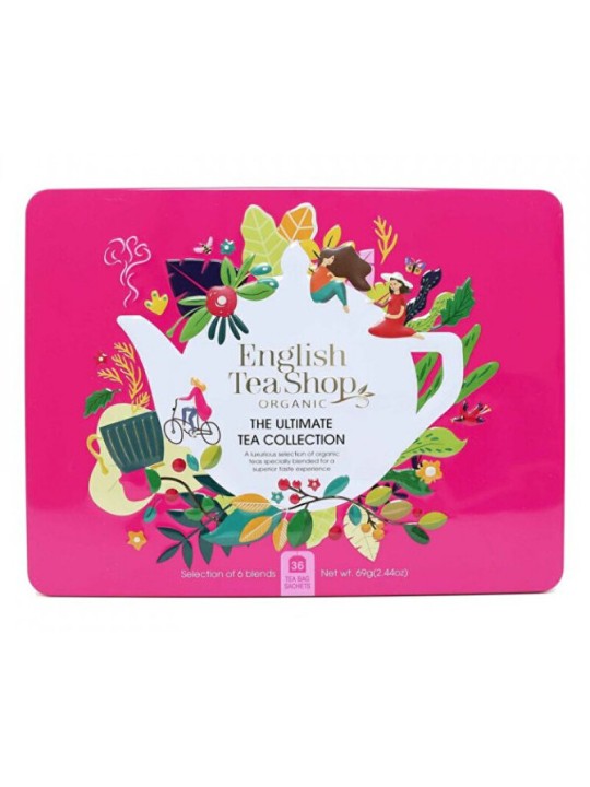 English Tea Shop Cofanetto regalo The Ultimate Pink BIO in una scatola di latta contenente 36 bustine unisex