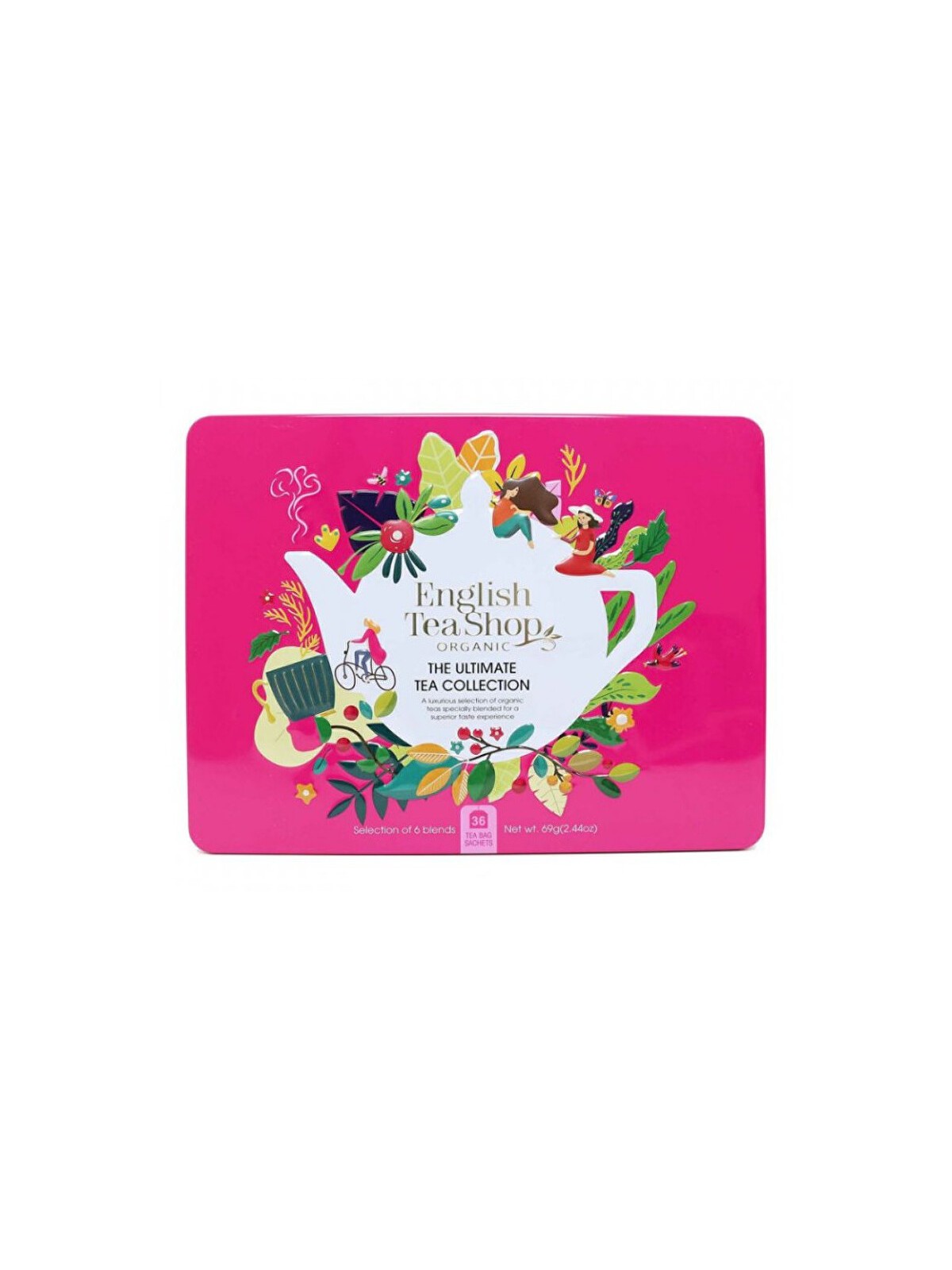 English Tea Shop Cofanetto regalo The Ultimate Pink BIO in una scatola di latta contenente 36 bustine unisex