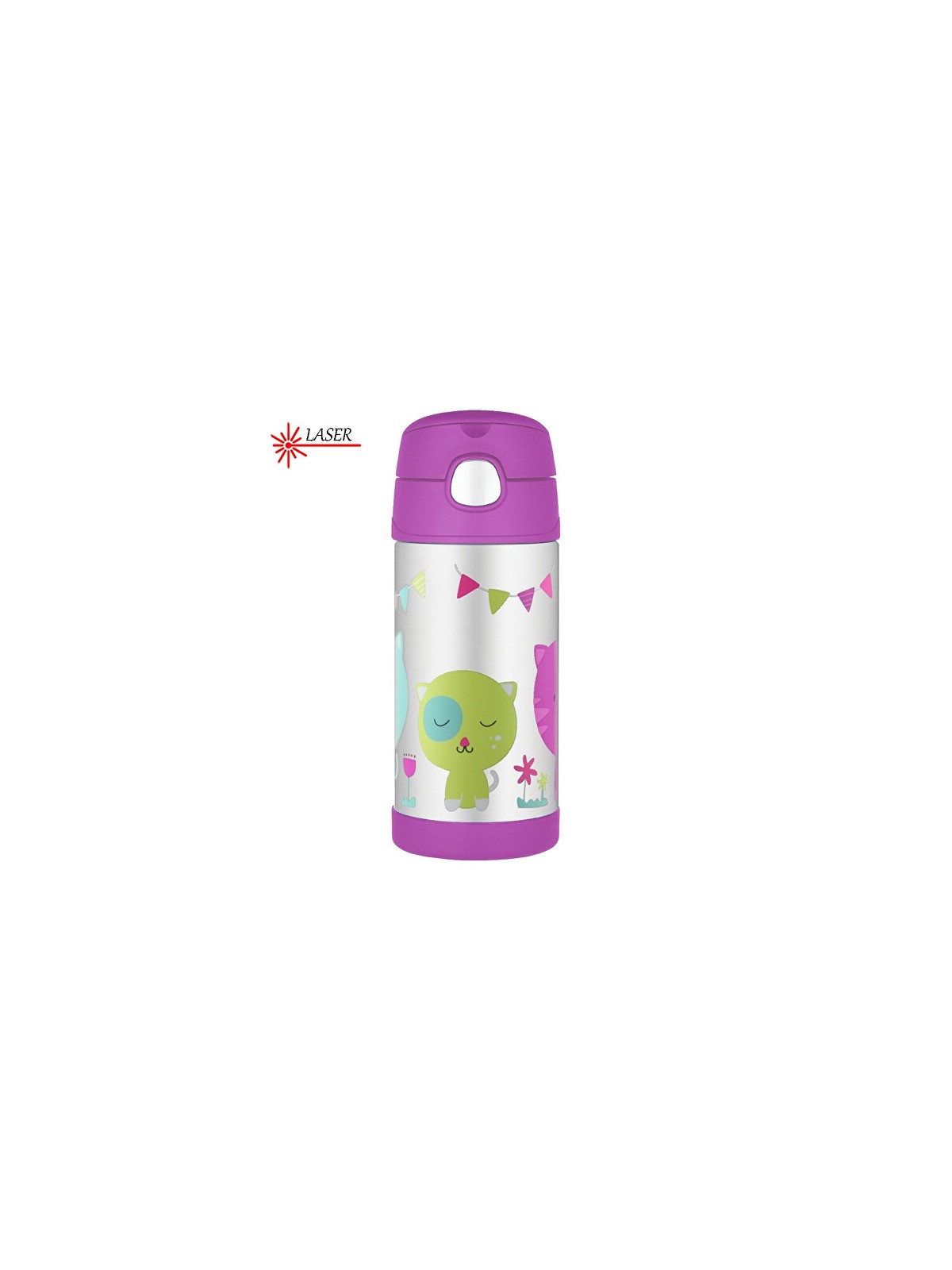 Thermos Thermos per bambini FUNtainer con cannuccia - cat 355ml bambino