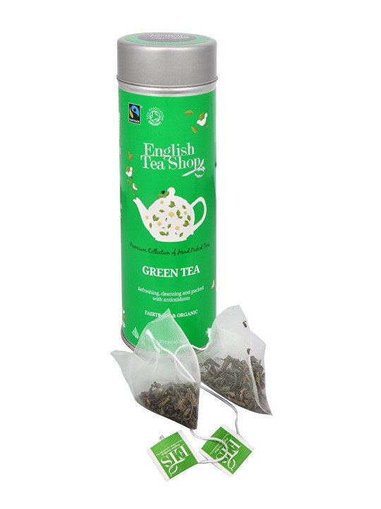 English Tea Shop Tè verde puro BIO 15 piramidi in lattina unisex