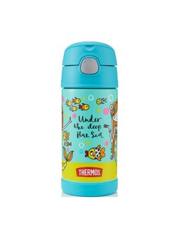 Thermos Thermos per bambini FUNtainer con cannuccia - Sirena 355 ml bambino