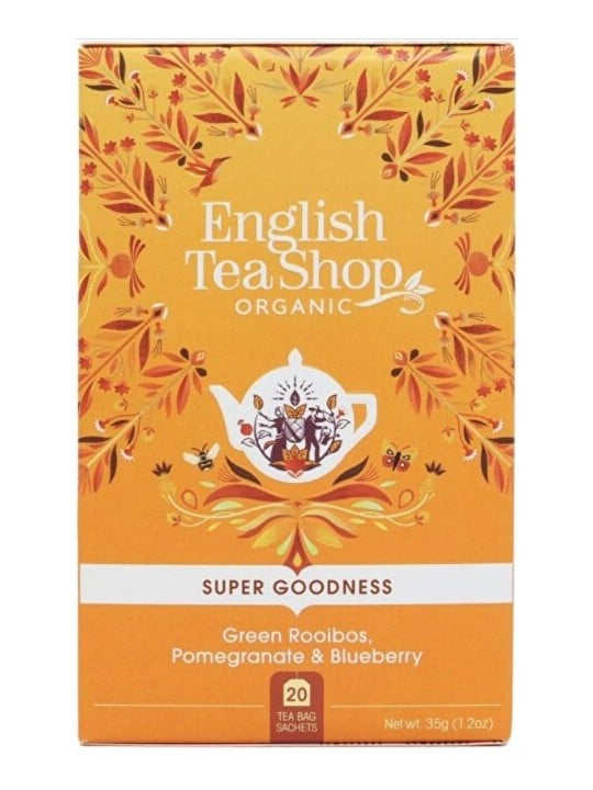 English Tea Shop Rooibos verde, melograno e mirtillo BIO 20 bustine unisex