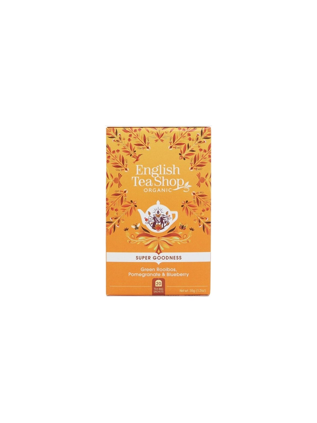 English Tea Shop Rooibos verde, melograno e mirtillo BIO 20 bustine unisex