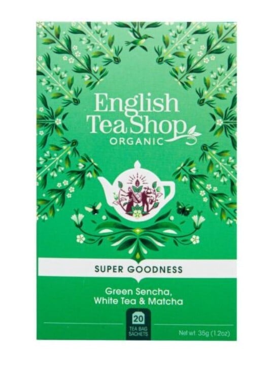 English Tea Shop Sencha, tè bianco e matcha BIO, 20 bustine unisex
