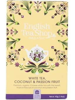 English Tea Shop Tè bianco biologico al cocco e frutto della passione, 20 bustine unisex