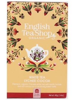 English Tea Shop Tè bianco al litchi e cacao BIO 20 bustine unisex