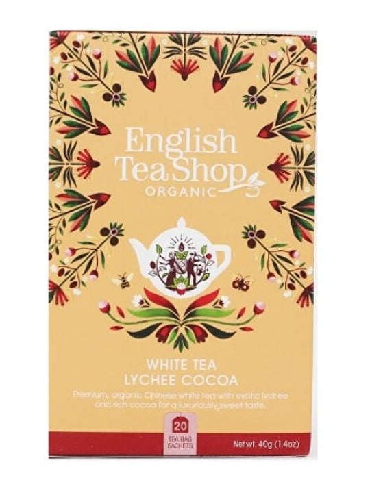 English Tea Shop Tè bianco al litchi e cacao BIO 20 bustine unisex