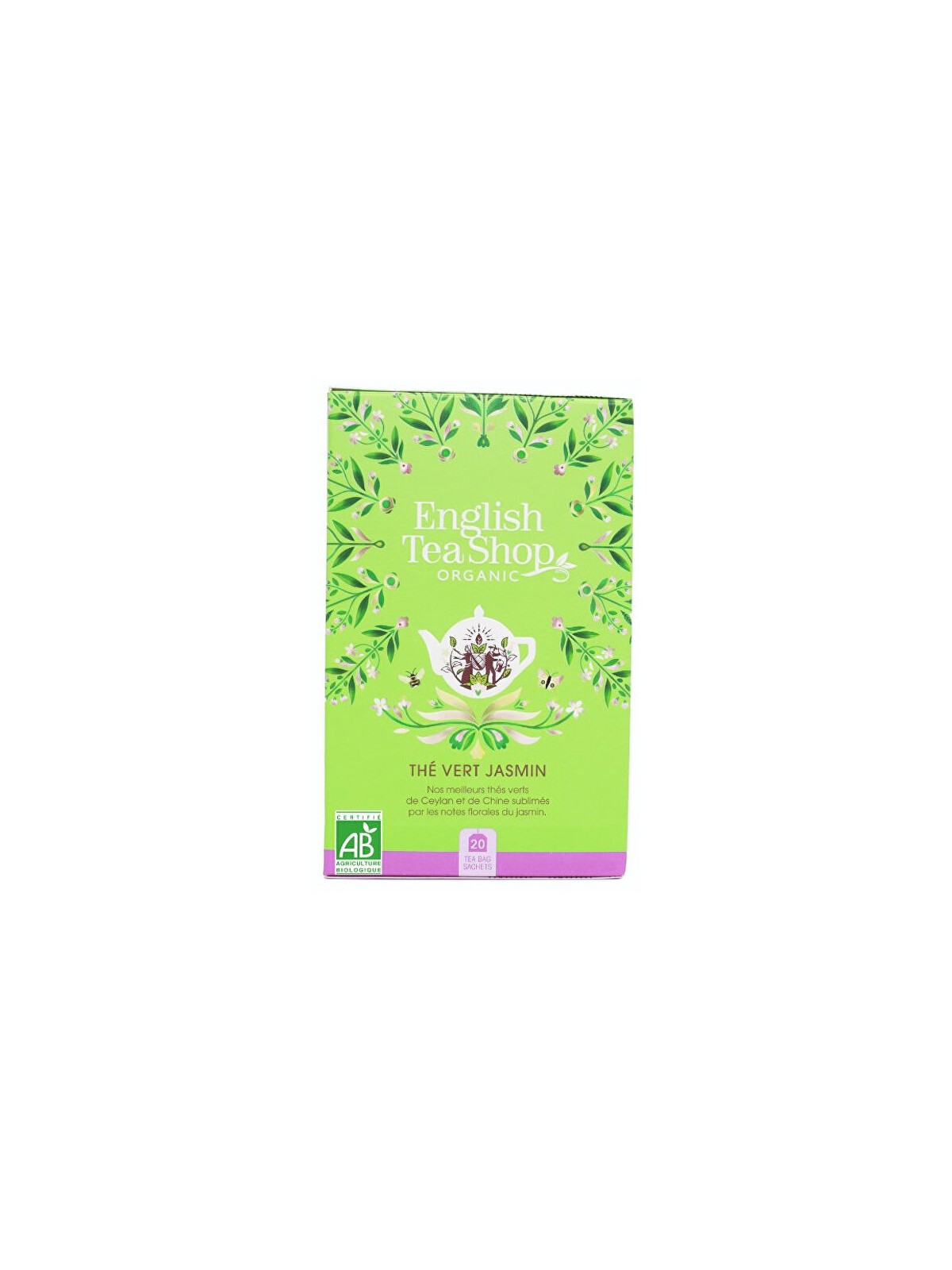 English Tea Shop Tè verde al gelsomino e sambuco BIO 20 bustine unisex