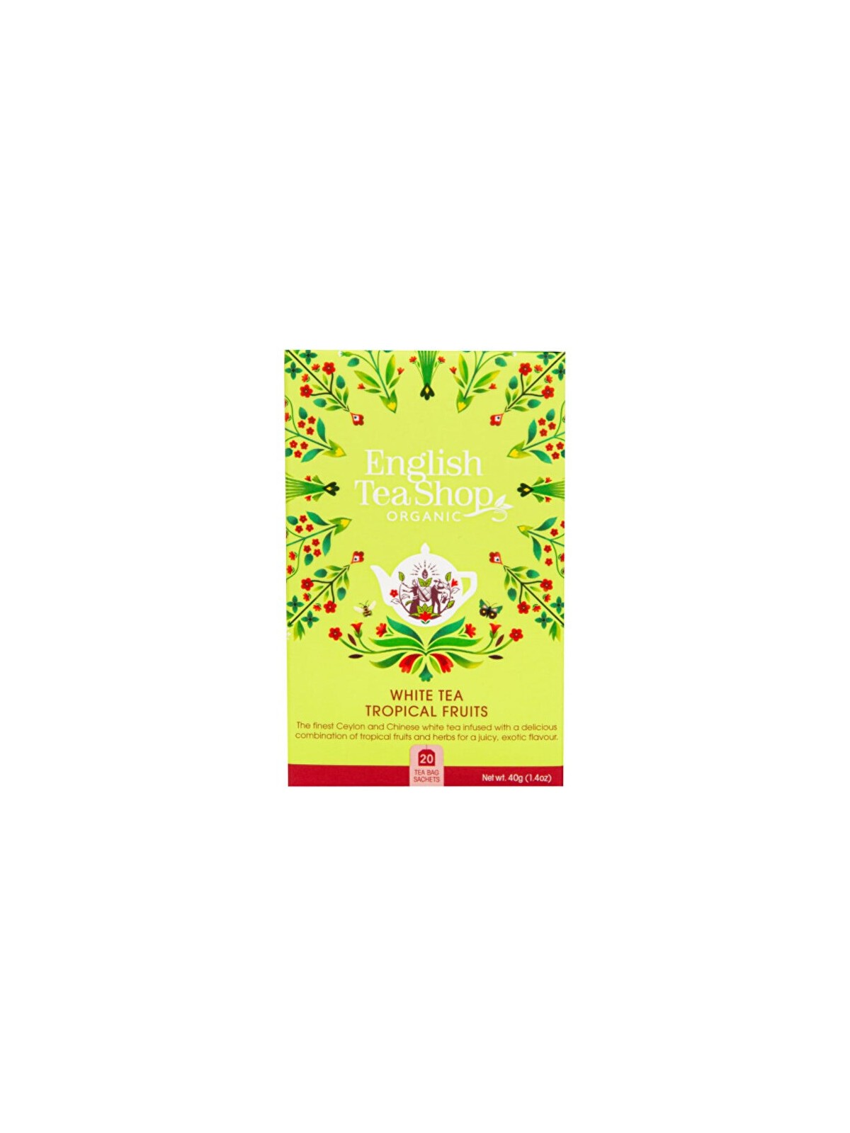 English Tea Shop Tè bianco con frutti tropicali BIO 20 bustine unisex
