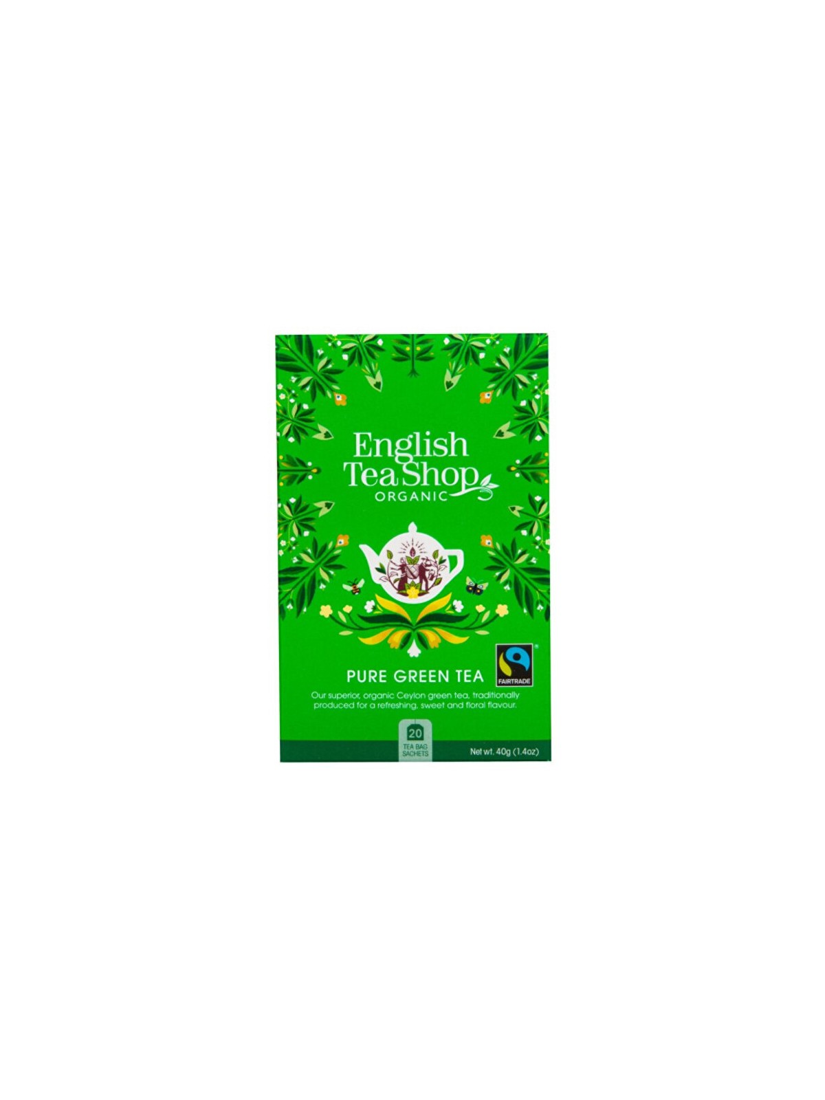 English Tea Shop Tè verde biologico puro, 20 bustine unisex