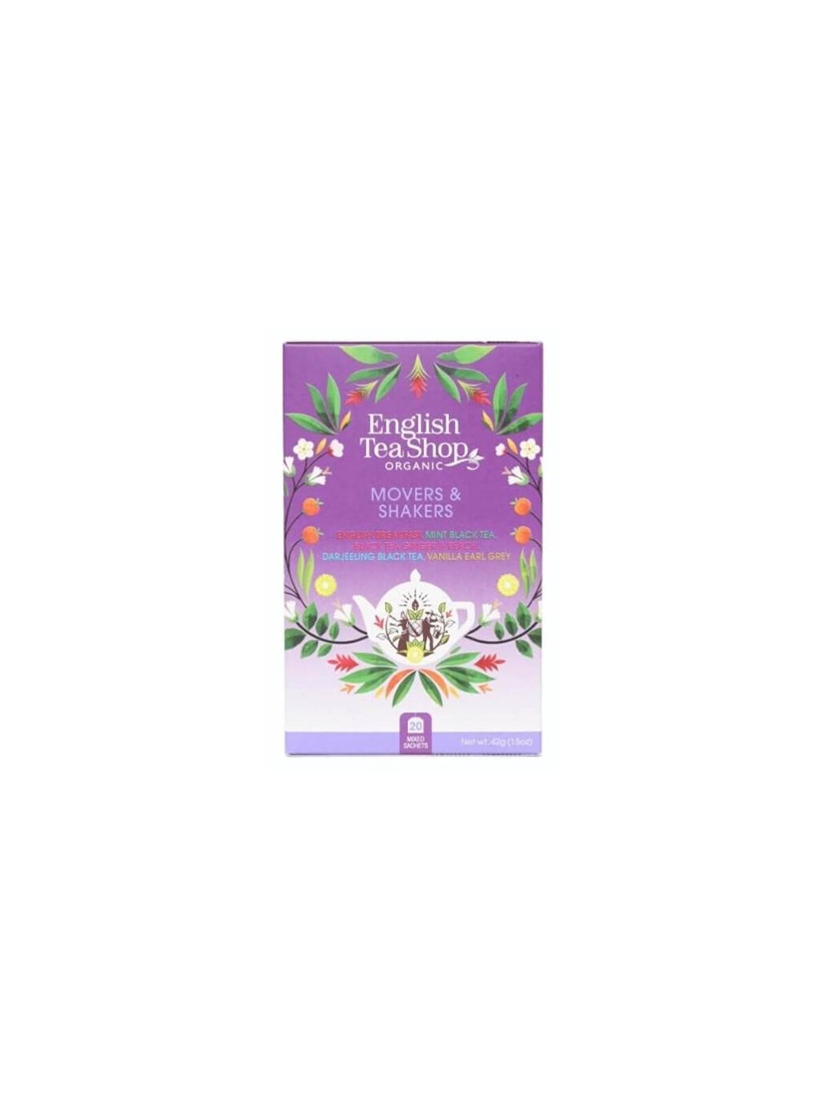 English Tea Shop Set da tè Movers and Shakers con 20 bustine unisex