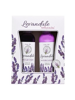 Vivaco Cofanetto regalo PREMIUM alla lavanda - lozione per il corpo, gel doccia donna