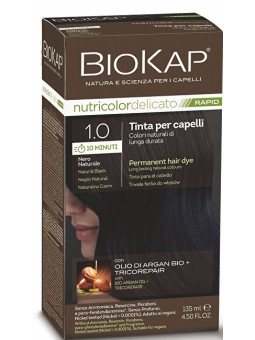 Biokap Tintura per capelli BIOKAP DELICATO RAPID - 1.0 Nero naturale 135ml donna