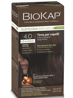 Biokap Tintura per capelli BIOKAP DELICATO RAPID - 4.00 Castano scuro naturale 135ml donna