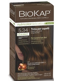 Biokap BIOKAP DELICATO RAPID colorazione capelli - 5.34 Castagna Miele 135ml donna