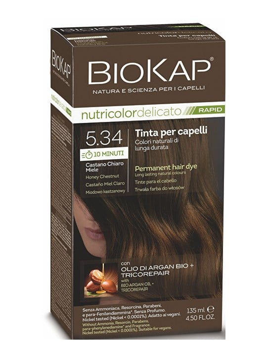 Biokap BIOKAP DELICATO RAPID colorazione capelli - 5.34 Castagna Miele 135ml donna