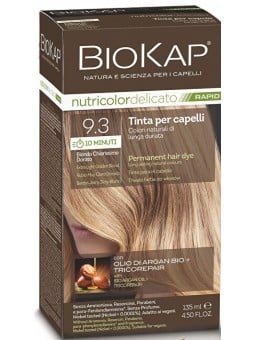 Biokap Tintura per capelli BIOKAP DELICATO RAPID - 9.3 Biondo chiaro dorato 135ml donna