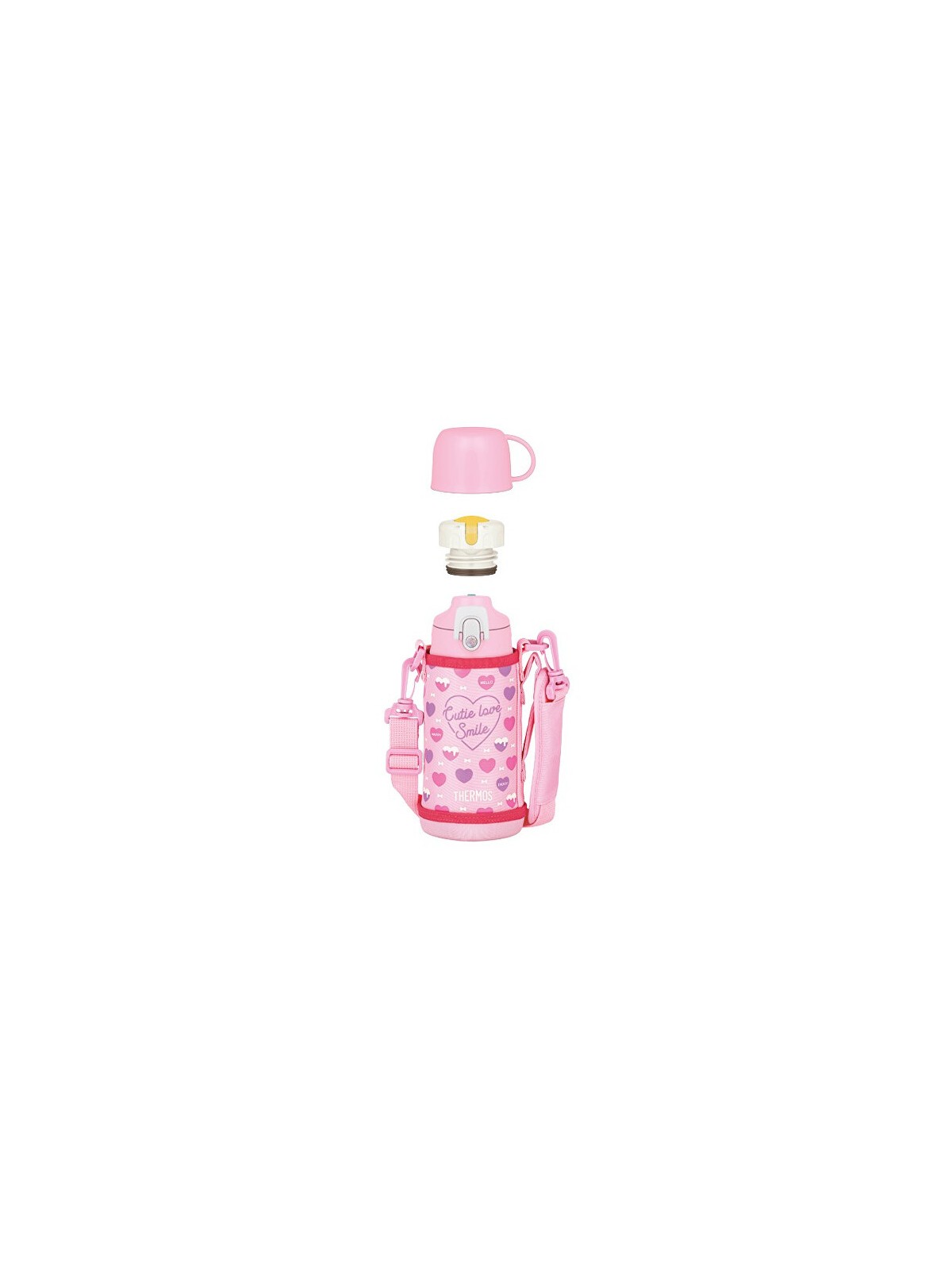 Thermos Thermos per bambini con due tappi - rosa 600 ml bambino