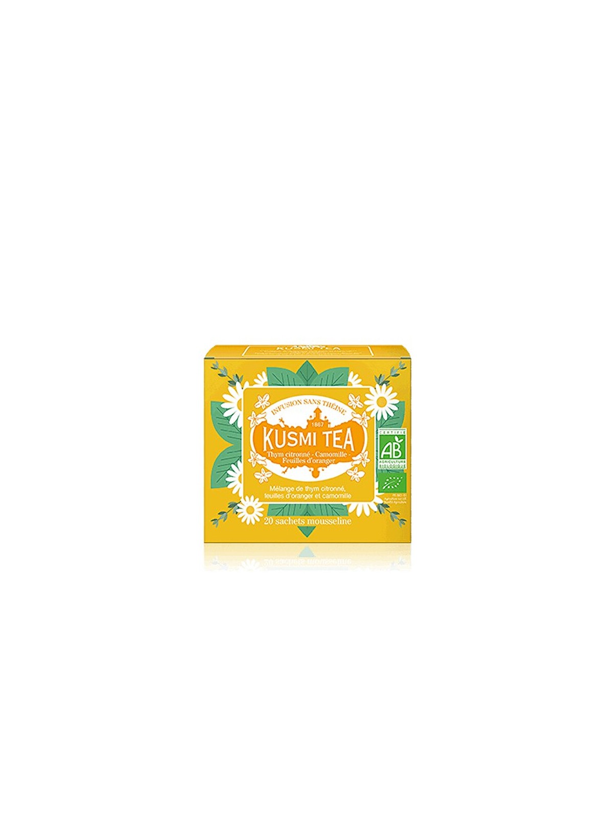 Kusmi Tea Timo, fiori d'arancio e camomilla 20 bustine, 24 g unisex