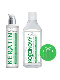 Clinical Trattamento alla cheratina 100 ml + shampoo alla caffeina 250 ml unisex