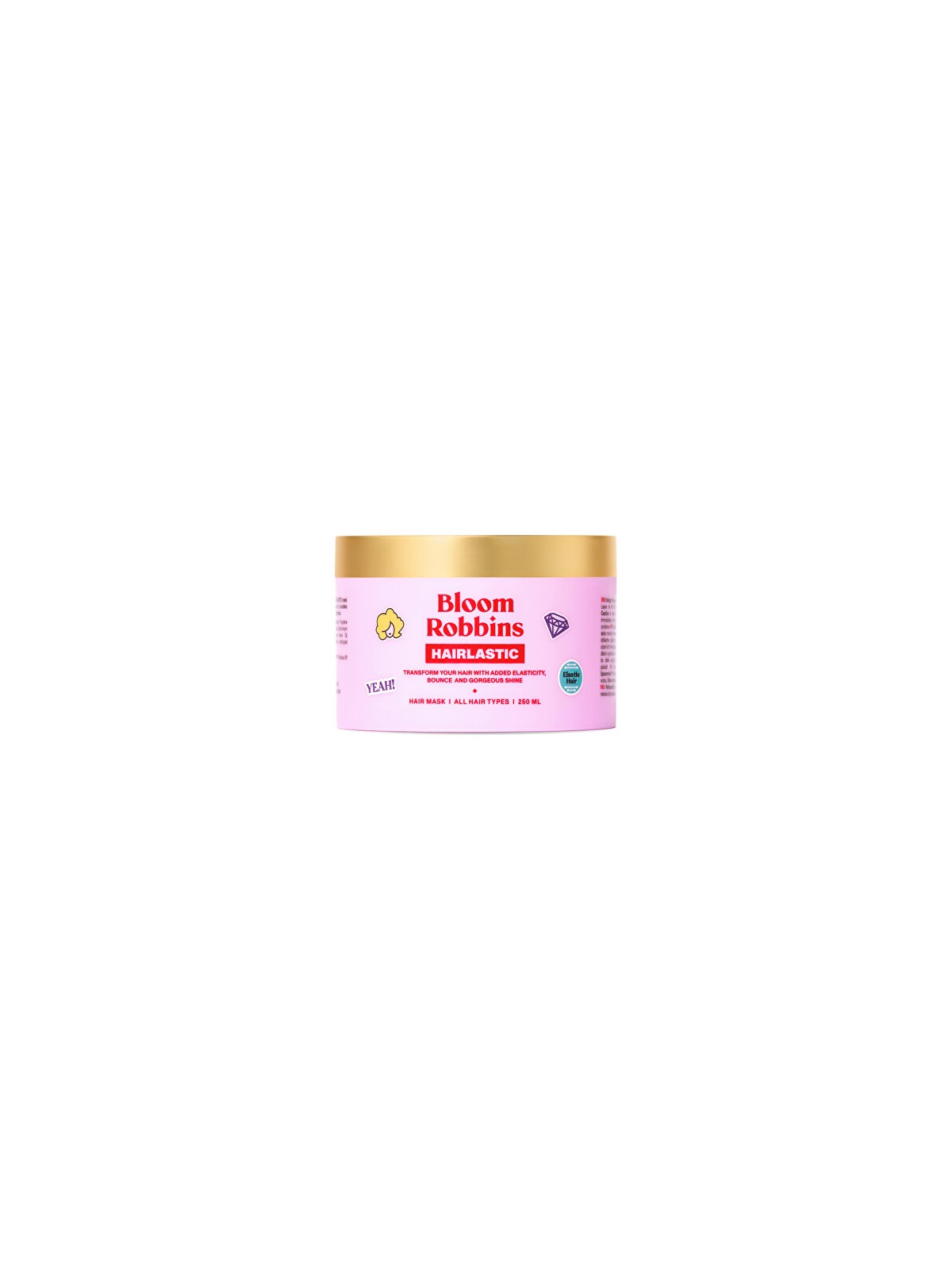 Bloom Robbins Maschera Hairlastic - maschera per capelli con olio di ricino per favorire l'elasticità 250 ml donna