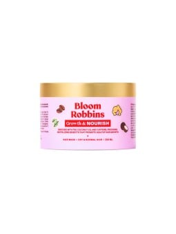 Bloom Robbins Maschera nutriente e per la crescita dei capelli - maschera per la crescita dei capelli con caffeina 250 ml donna