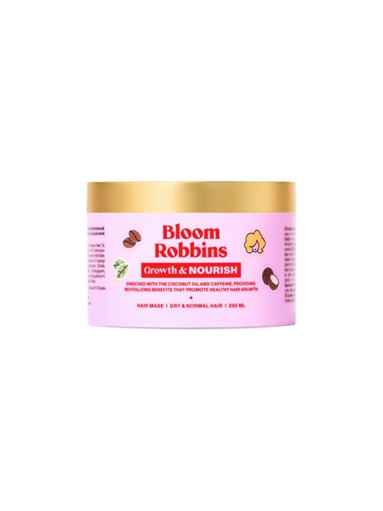 Bloom Robbins Maschera nutriente e per la crescita dei capelli - maschera per la crescita dei capelli con caffeina 250 ml donna