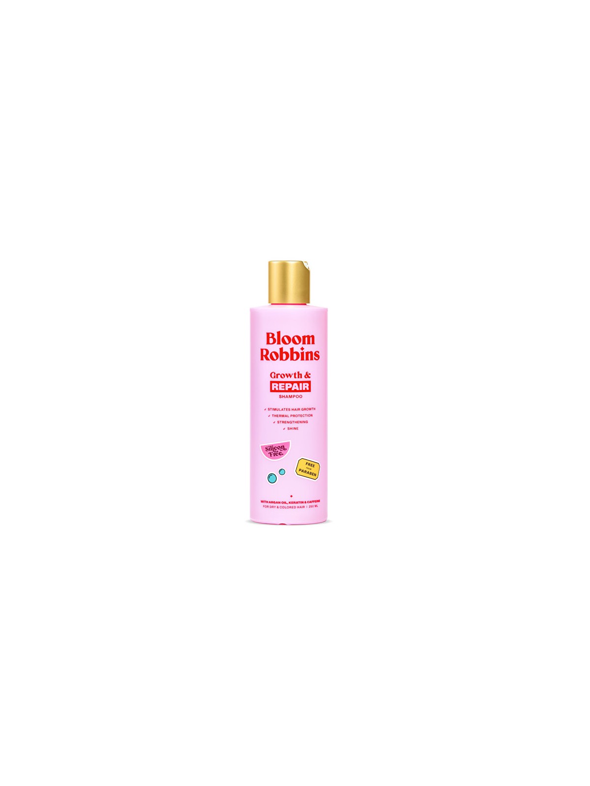 Bloom Robbins Shampoo Crescita e Riparazione - shampoo rigenerante per capelli colorati e danneggiati 250 ml donna