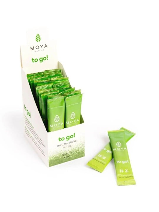 MOYA Matcha da asporto! Tè verde giapponese biologico per tutti i giorni - 24 x 1,5 g unisex