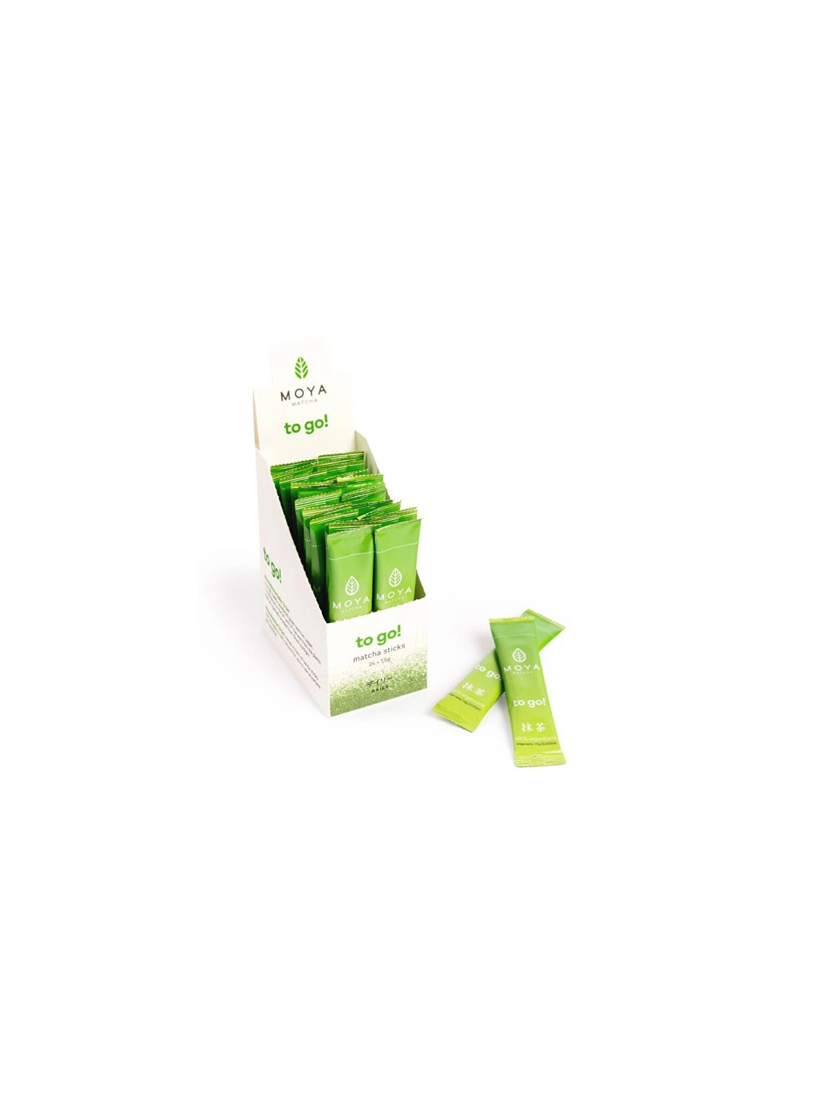 MOYA Matcha da asporto! Tè verde giapponese biologico per tutti i giorni - 24 x 1,5 g unisex