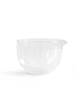 MOYA Ciotola in vetro matcha a doppio strato con beccuccio unisex