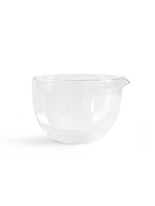 MOYA Ciotola in vetro matcha a doppio strato con beccuccio unisex