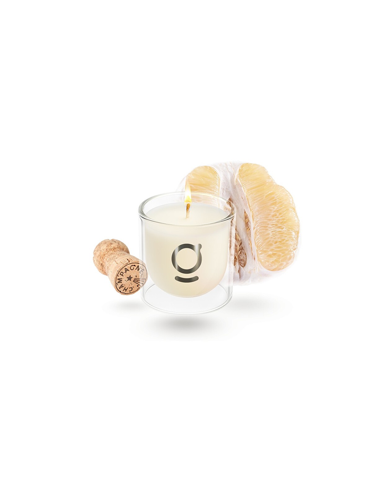 goda Candela di soia Gerna pomelo e champagne 200 g unisex