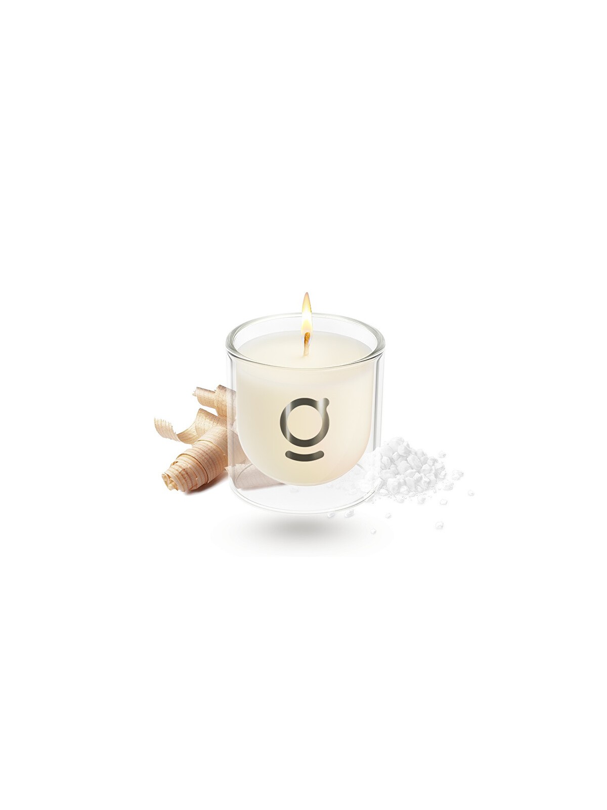 goda Candela di soia Ombi al sale marino e legno 200 g unisex