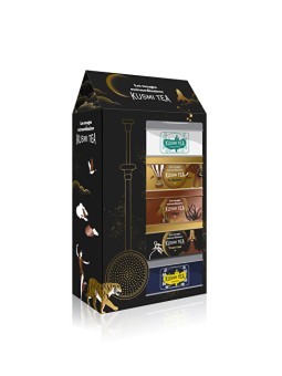 Kusmi Tea Set regalo di Natale biologico 2025 - 5 miniature con setaccio 101 g unisex