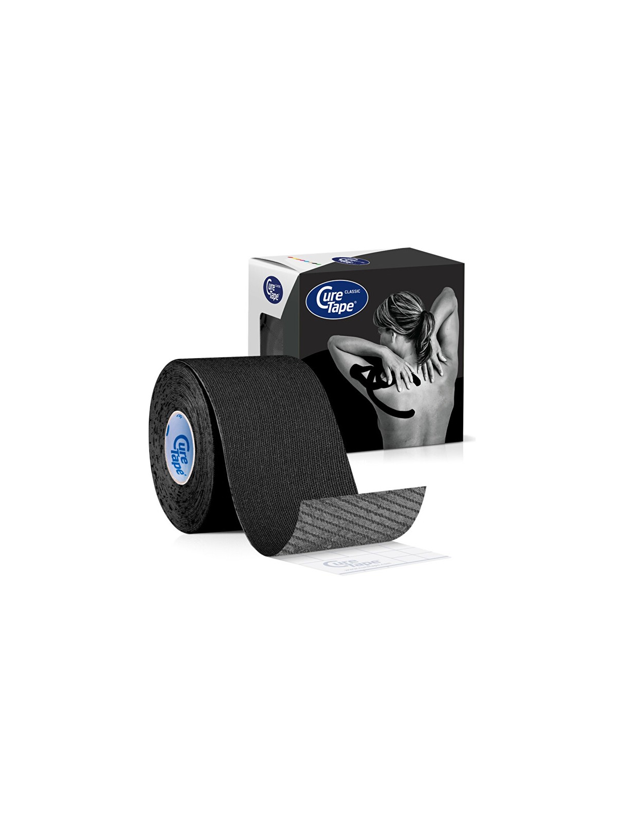 CureTape Nastro kinesiologico classico nero 5 cm x 5 m unisex