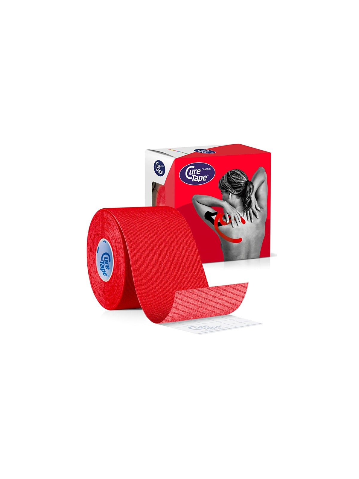 CureTape Nastro kinesiologico classico rosso 5 cm x 5 m unisex