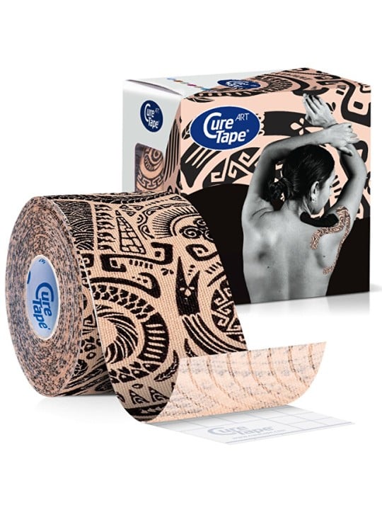 CureTape Nastro kinesiologico per tatuaggi temporanei, 5 cm x 5 m unisex