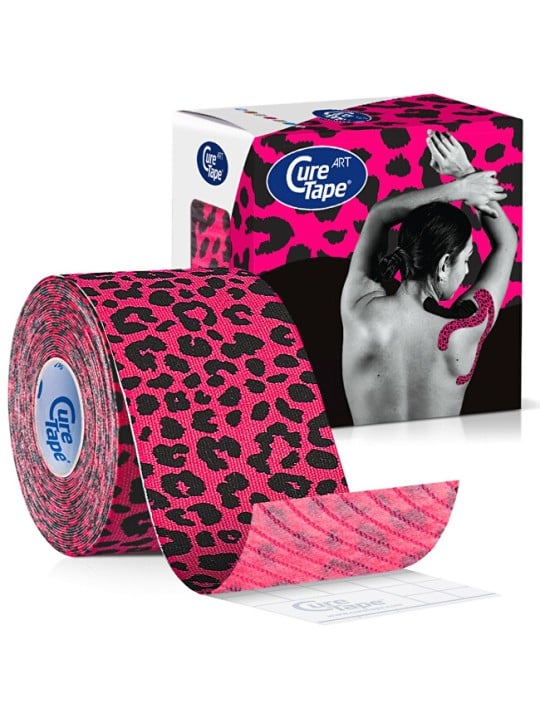 CureTape Nastro kinesiologico con stampa leopardata, 5 cm x 5 m unisex