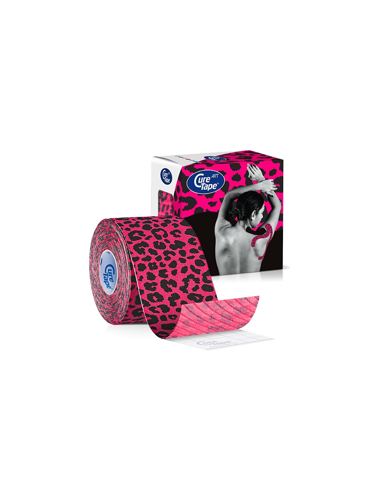 CureTape Nastro kinesiologico con stampa leopardata, 5 cm x 5 m unisex