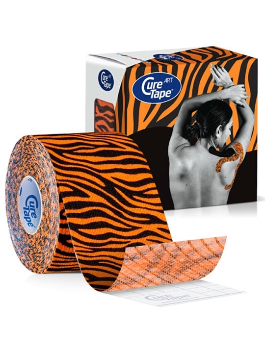 CureTape Nastro kinesiologico Art Tiger 5 cm x 5 m unisex